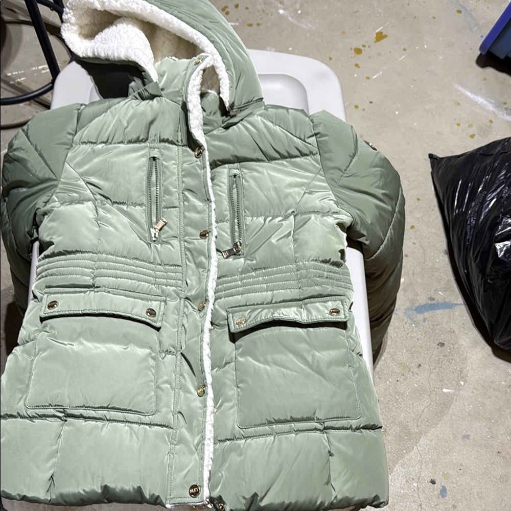 DKNY Kids Green Puffer Jacket